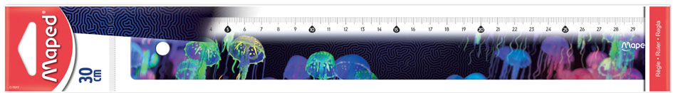 Règle plate DEEPSEA PARADISE, dans étui de protection