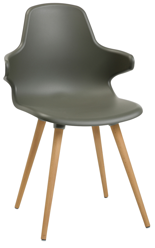Topstar Chaise visiteur 'T 2020', gris foncé / hêtre