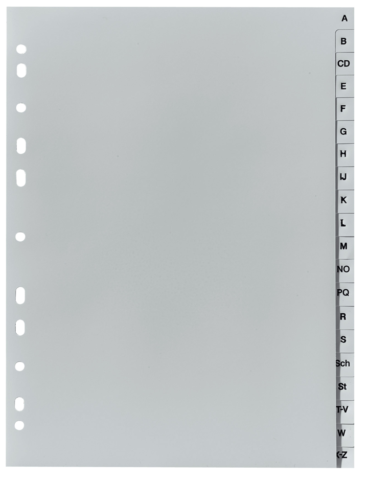 herlitz Intercalaires en plastique, A-Z, A4 extra large