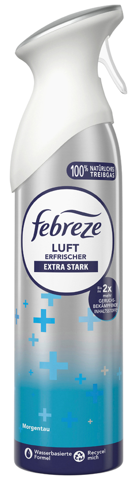 febreze Spray désodorisant Extra Fort Rosée matinale, 185 ml