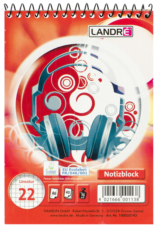 Blocs notes spirale, A6