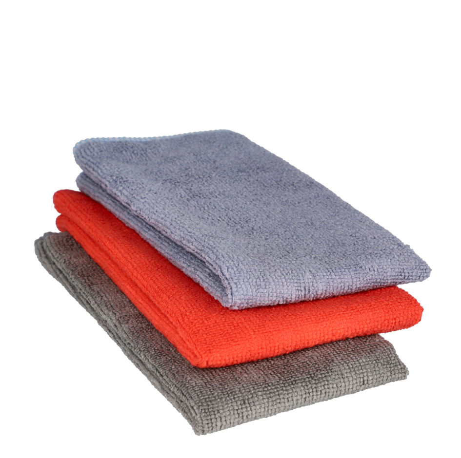 Set de chiffons en microfibres pour voiture, 3 pièces