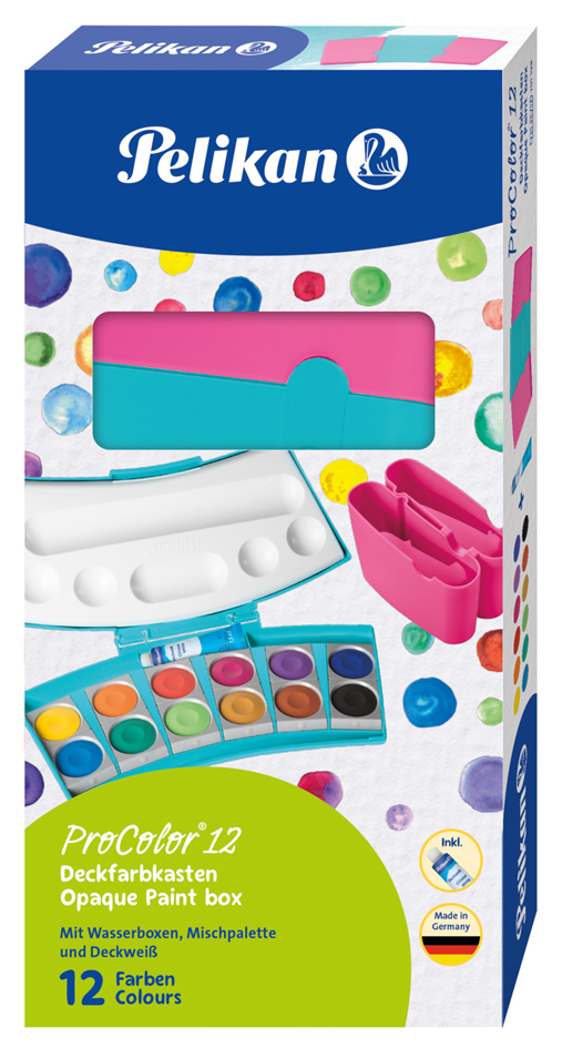 Boîte de peinture ProColor 735, turquoise/rose - emballage