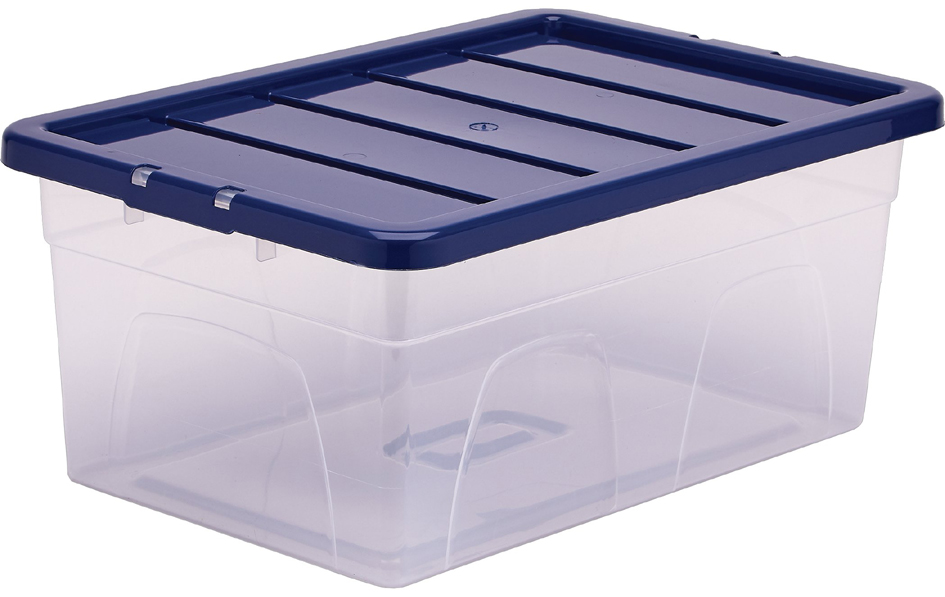 Fellowes Boîte de rangement BANKERS BOX, 38 L, transparent