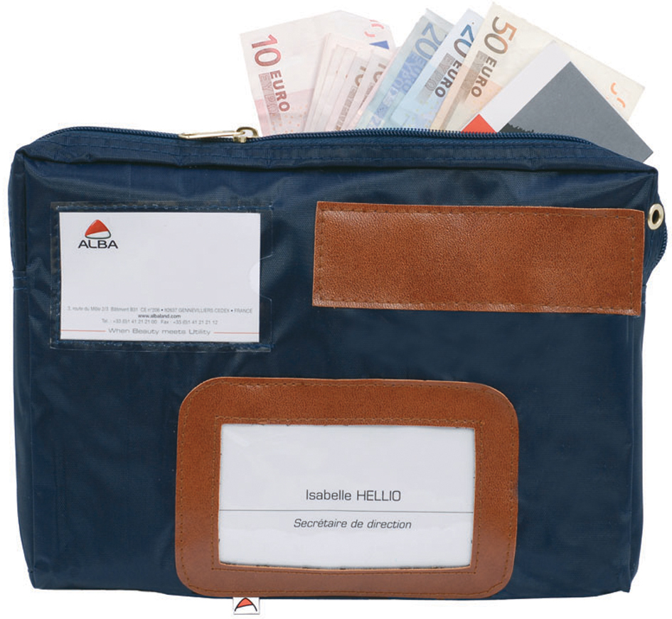 ALBA Sac navette 'POCAIS', avec soufflet, polyester, bleu