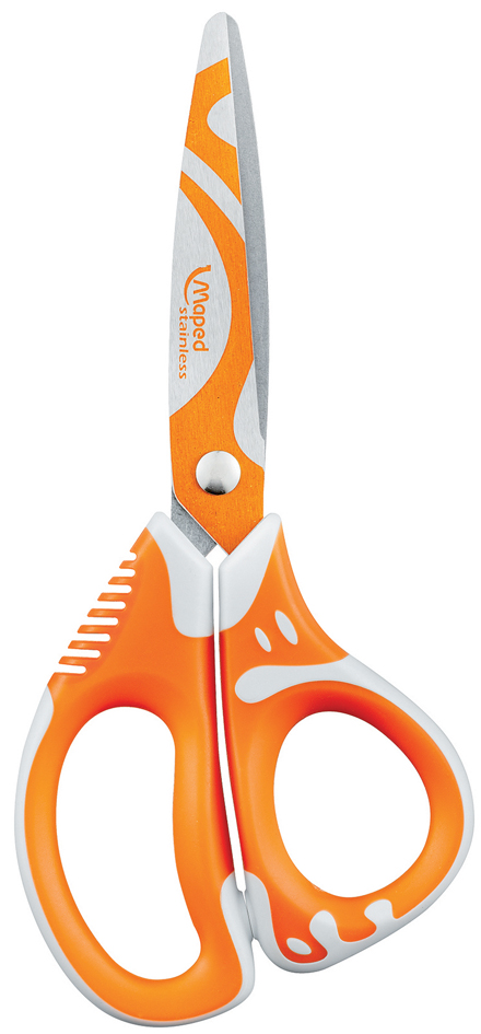 Ciseaux Zenoa Fit, orange / blanc