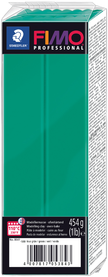 FIMO PROFESSIONAL Pâte à modeler, 454 g, vert pur