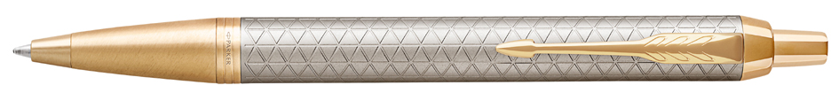PARKER Stylo à bille rétractable IM PREMIUM Argent Chaud G.T