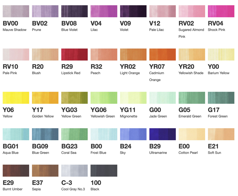 aperçu des couleurs