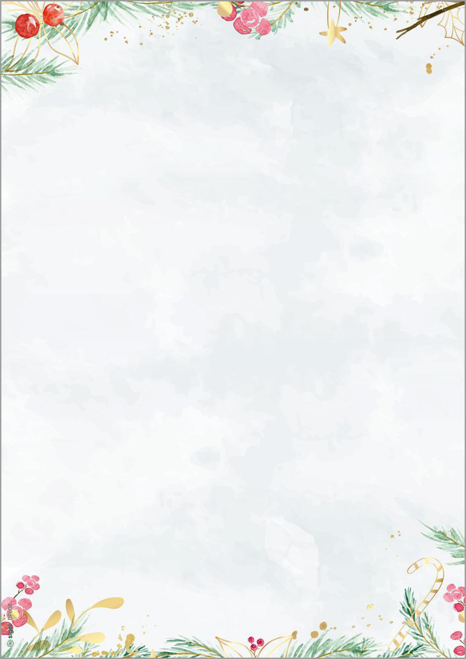 sigel Papier à motif de Noël 'Christmas Magic Watercolor'