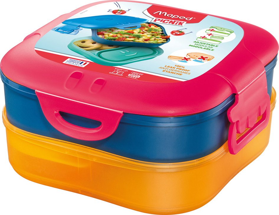 Boîte à déjeuner KIDS CONCEPT 3-en-1, rose