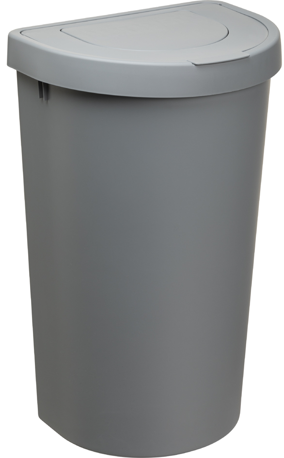 plast team Poubelle SEATTLE, 45 litres, argent