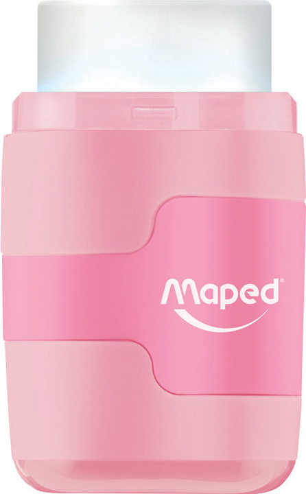 Duo taille-crayons - gomme Connect Duo PASTEL, rose pastel
