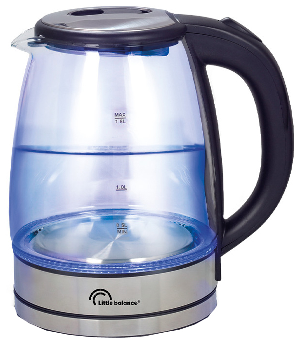 Little balance Bouilloire Verre Design, 1,8 litre, verre