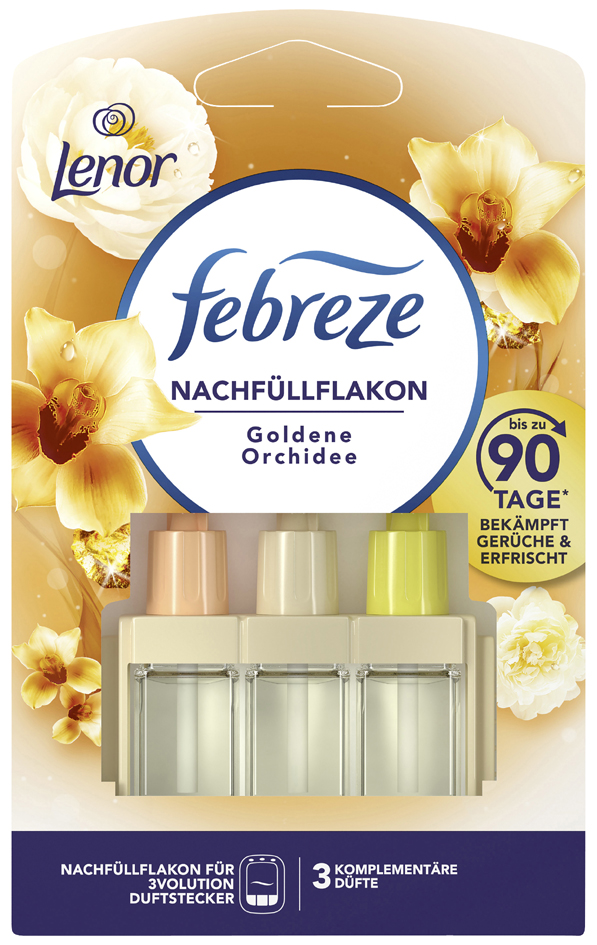 febreze Flacon de recharge 3Volution, Goldene Orchidee