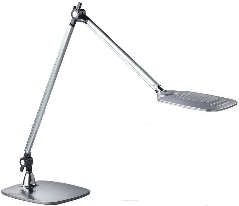 PAPERFLOW Lampe de table à LED JIM, socle, argent