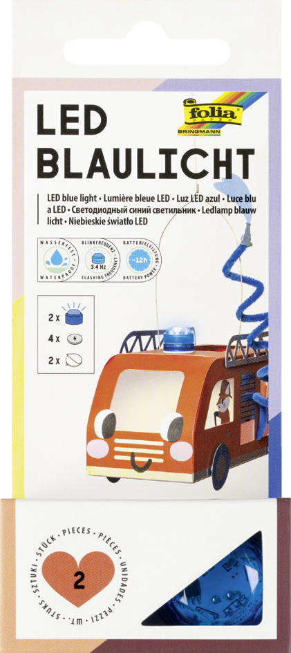 Gyrophare décoratif à LED, pack de 2