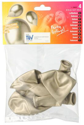 Ballon de baudruche "Shiny Prosecco", emballage