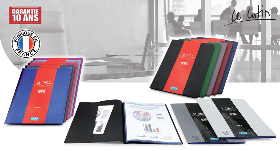 Oxford Protège-documents 'Le Lutin', A4, 10 pochettes, noir