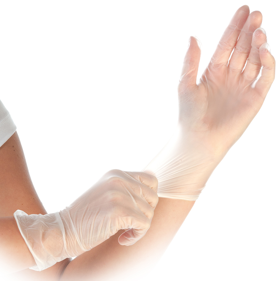 Gants jetables, vinyle