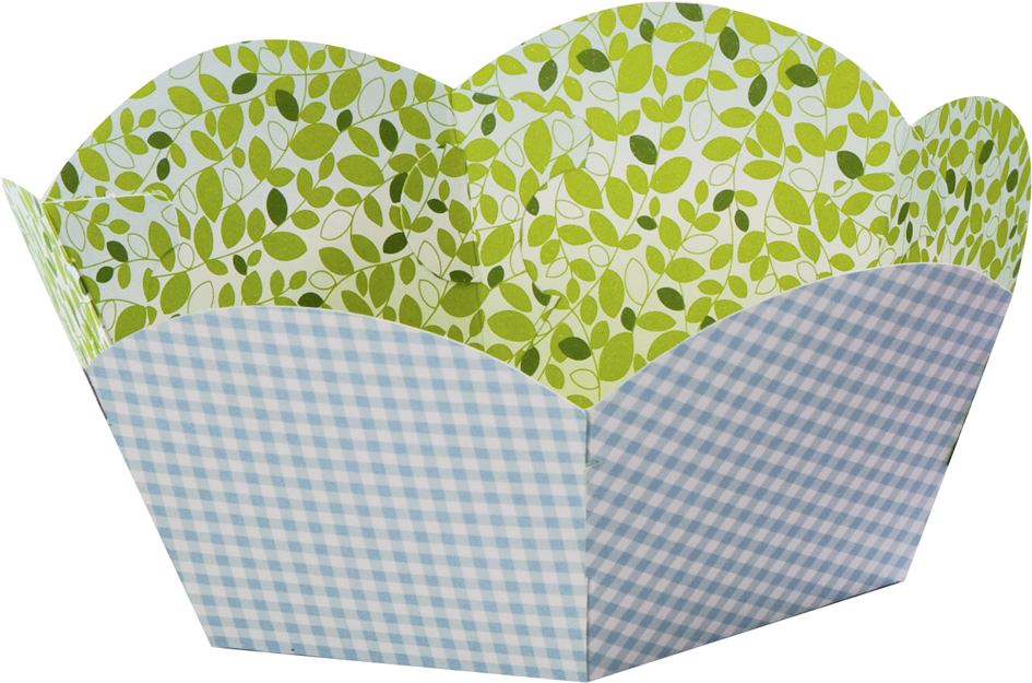 folia Panier pour cadeaux en carton imprimé, diamètre 145 mm