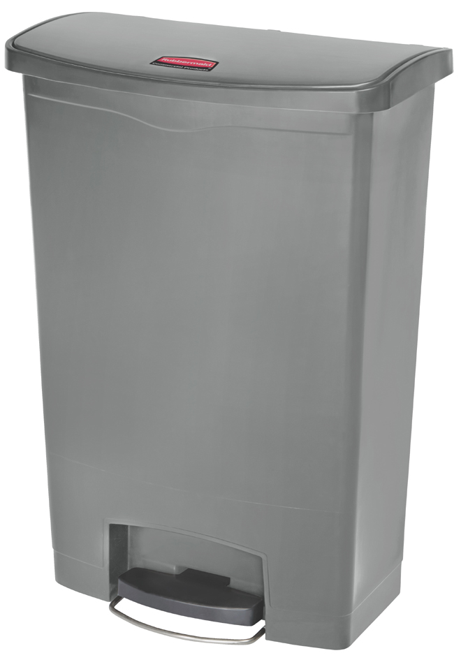 Collecteur à pédale Slim Jim, 90 litres, gris