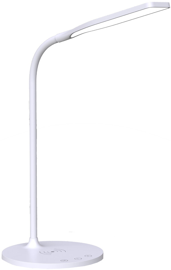 PAPERFLOW Lampe de table à LED IRENE, socle, blanc