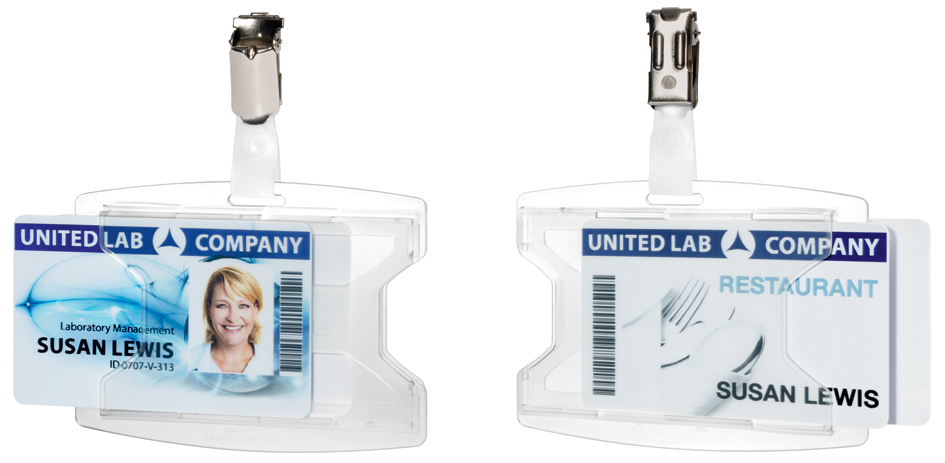 Porte-badges, avec clip