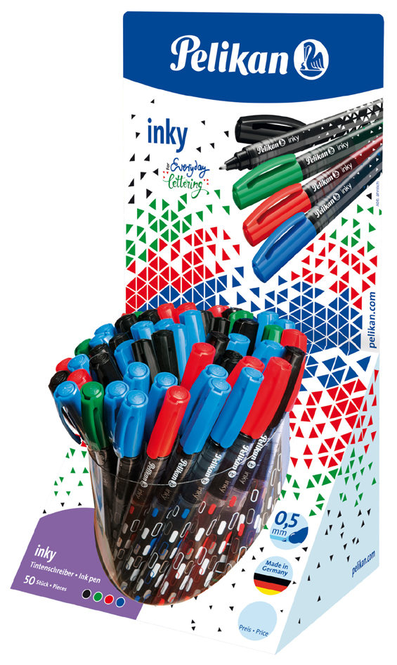 Pelikan Stylo roller Inky 273, dans un présentoir