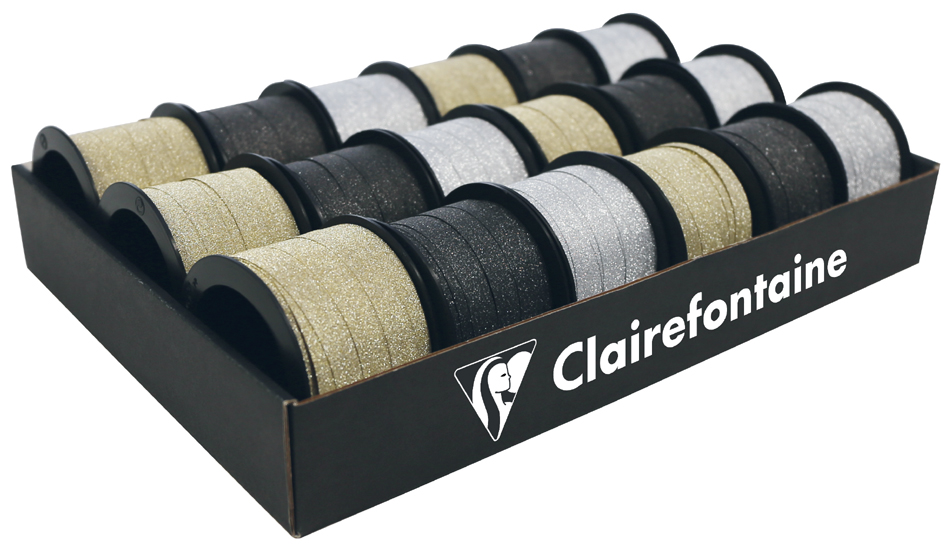 Clairefontaine Bolduc sur bobine 'Fantasy', glitter