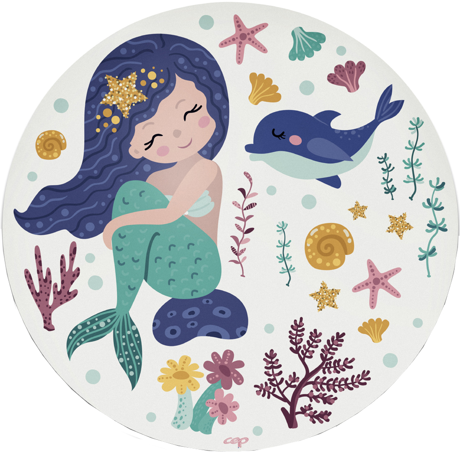CEP Tapis de souris KIDS 'Sirène', rond