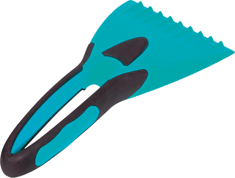 IWH Grattoir 2K avec poignée souple, longueur: 215 mm, bleu
