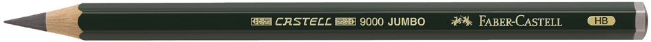 FABER-CASTELL Crayon CASTELL 9000 JUMBO, degré de dureté: HB