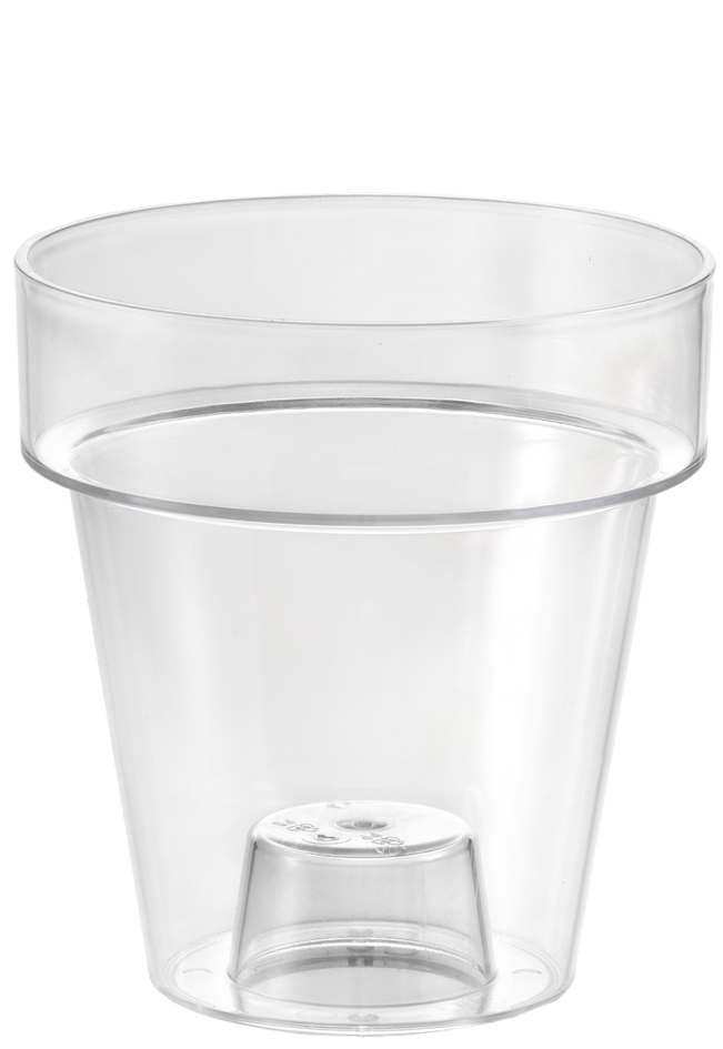 tera Pot de fleurs 'Porto 16', transparent