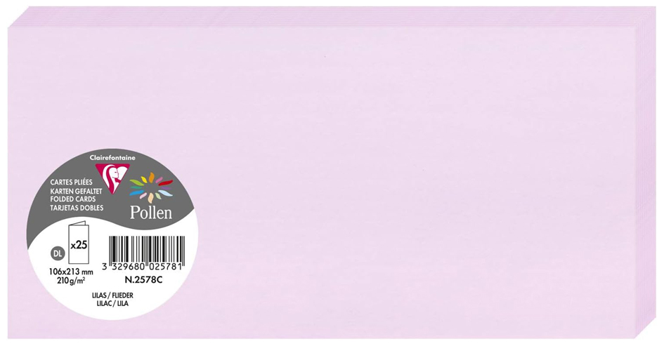 Pollen by Clairefontaine Carte double DL, lilas