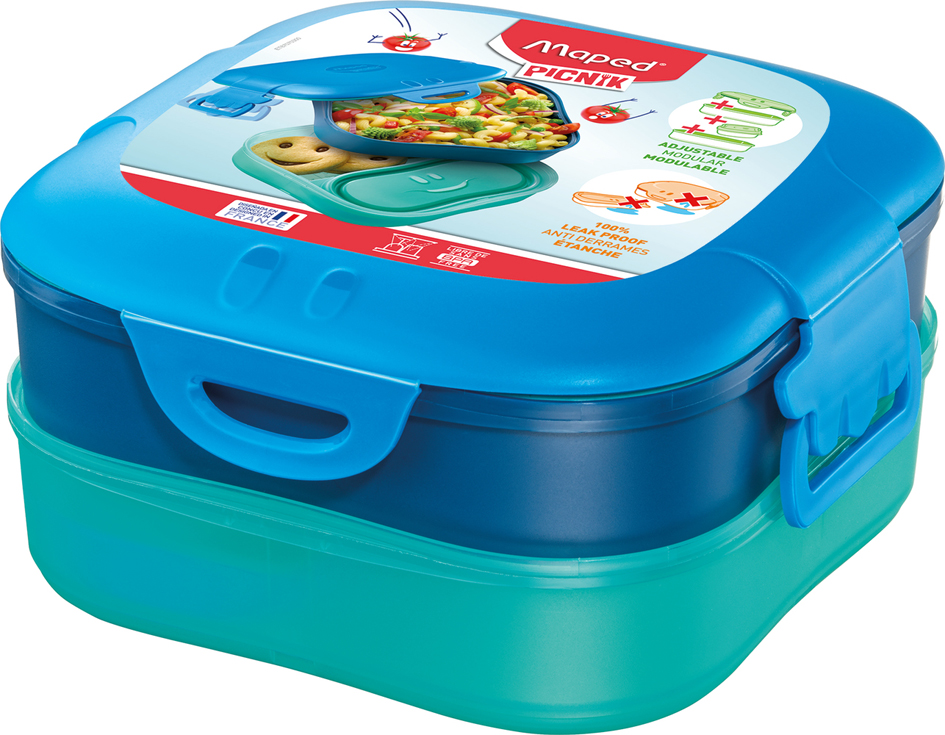 Boîte à déjeuner KIDS CONCEPT 3-en-1, bleu