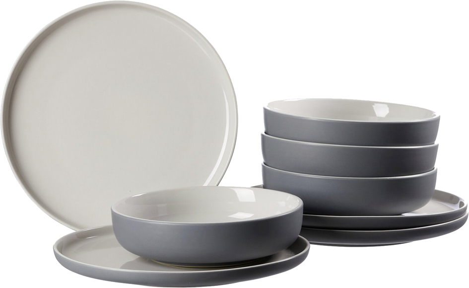 Ritzenhoff & Breker Service de table JASPER, 8 pièces, gris