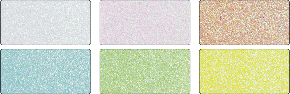Bloc de carton à paillettes, Pastel - couleurs