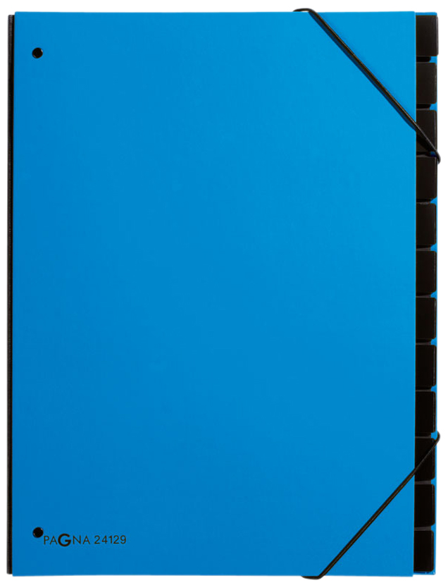 PAGNA Trieur Trend, A4, 12 compartiments, bleu ciel