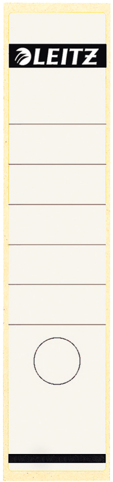 LEITZ Etiquette pour dos de classeur, 61 x 285 mm, blanc