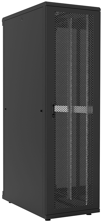 LogiLink Baie serveur 19', 42 U, noir (RAL9005) 42 HE perforierte Tür 1.500 kg 800 x 1.200 mm 2.033 mm schwarz