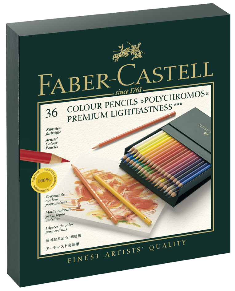 Crayons de couleur d'artiste POLYCHROMOS, boîte d'atelier