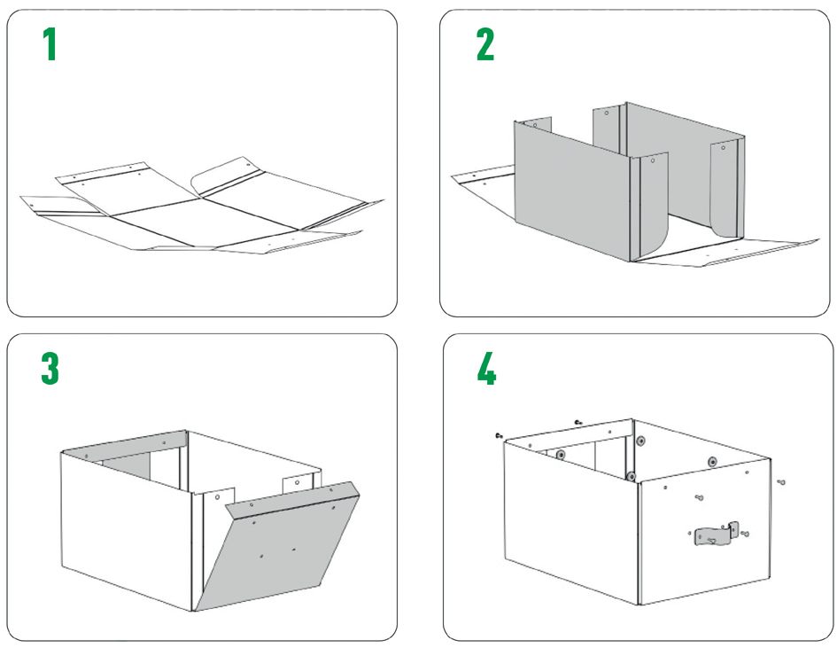Boîtes de rangement,carton