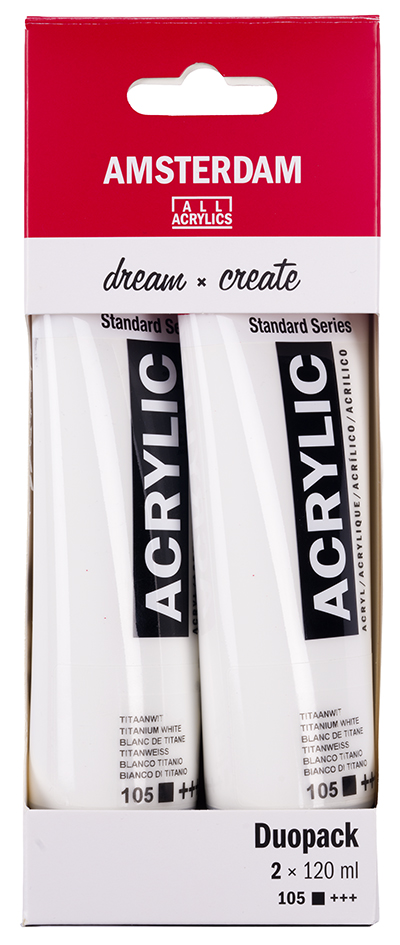 Peintures acryliques, tube