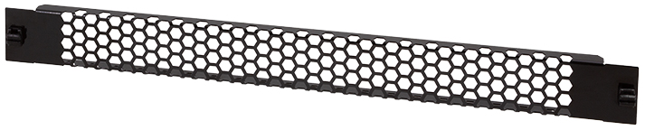 LogiLink Panneau d'aération 19', sans outil, 1 U, noir