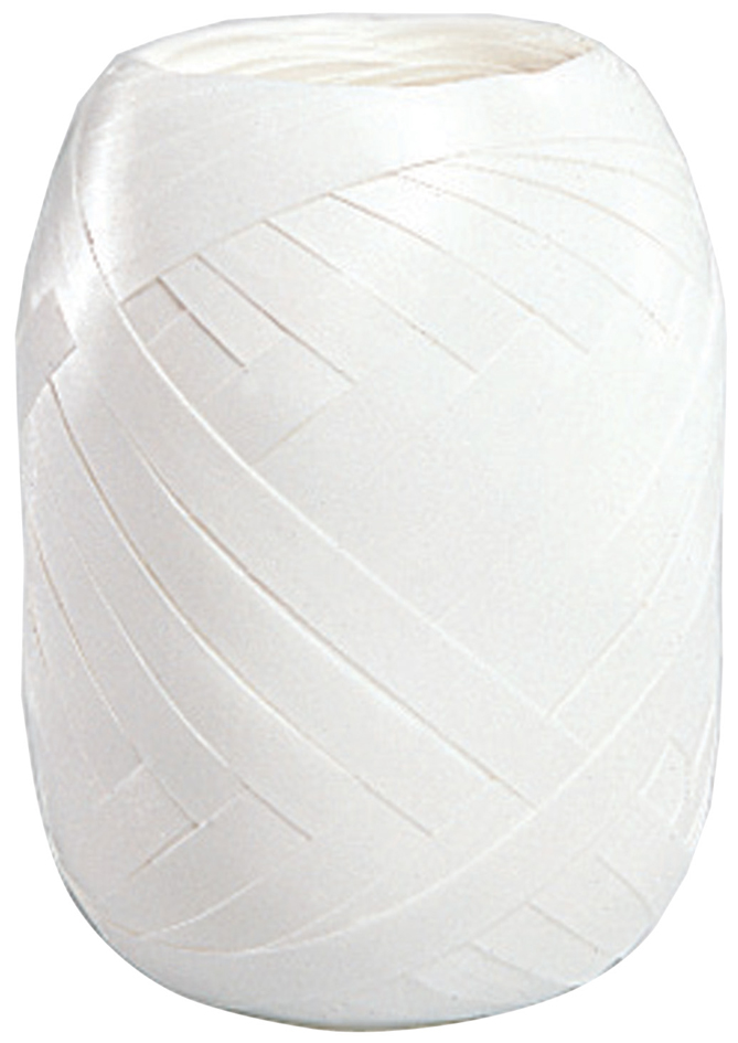 SUSY CARD Bolduc en pelote, lisse, 5 mm x 20 m, blanc