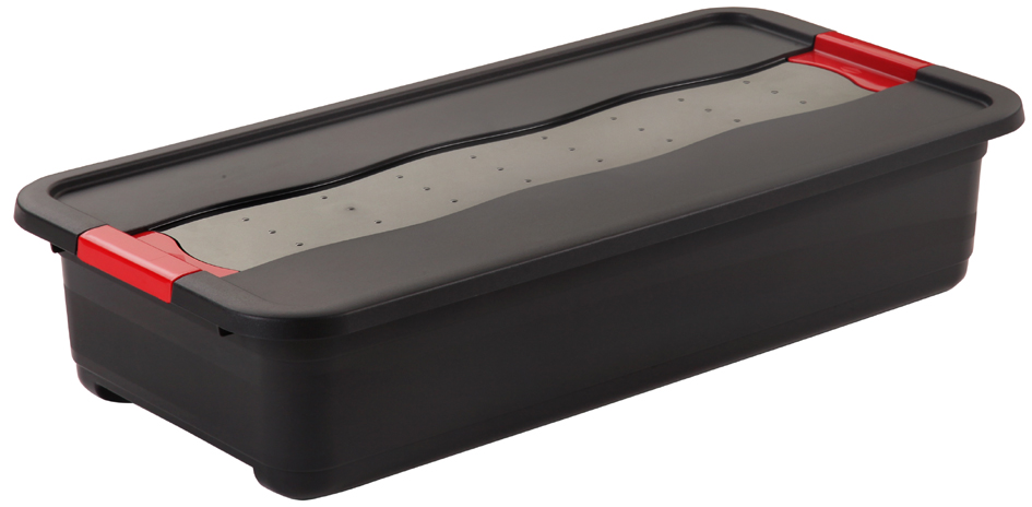keeeper Boîte de rangement 'eckhart', 33 L, graphite/rouge