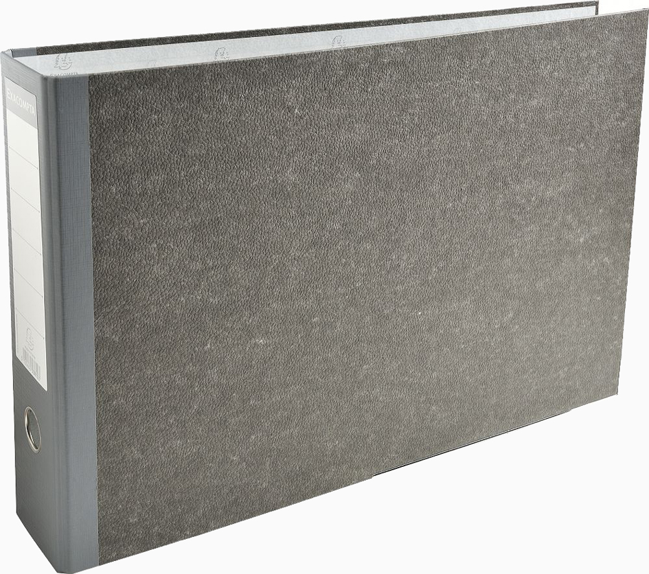 EXACOMPTA Classeur à levier marbré, A3 horizontal,80 mm,gris
