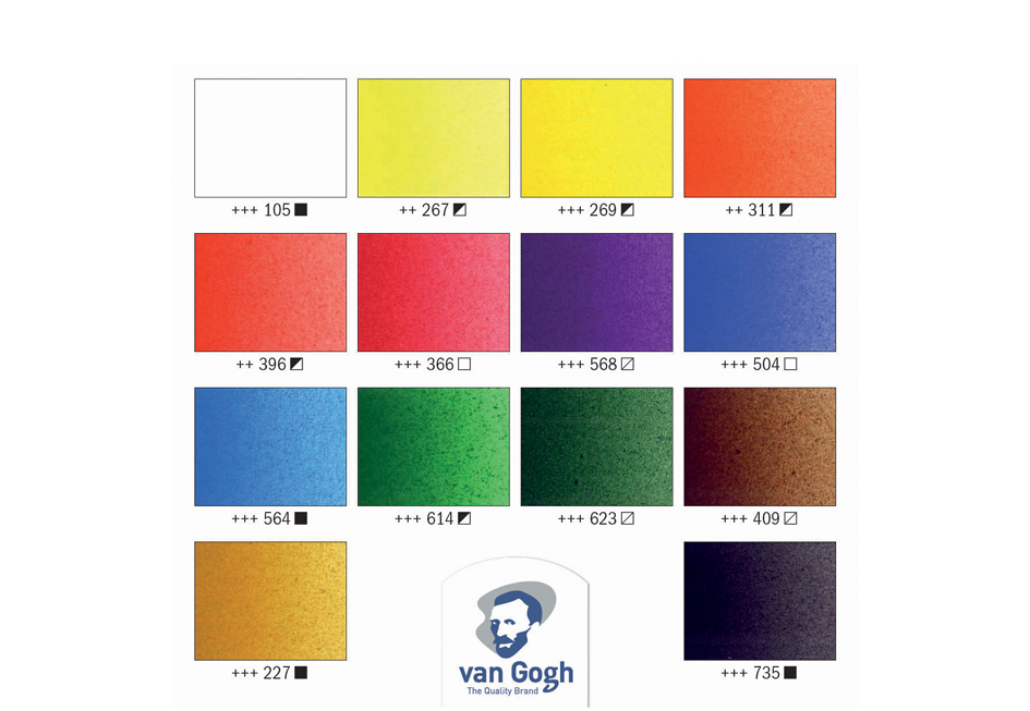 Visuel de référence : aperçu des couleurs