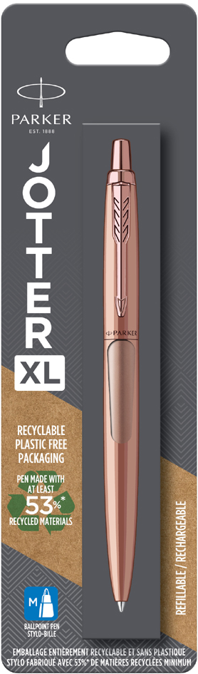 PARKER Stylo à bille JOTTER XL Monochrome, or rose